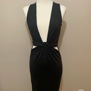 Black sexy bodycon dress